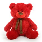 Red 5 Feet Big Teddy Bear with muffler